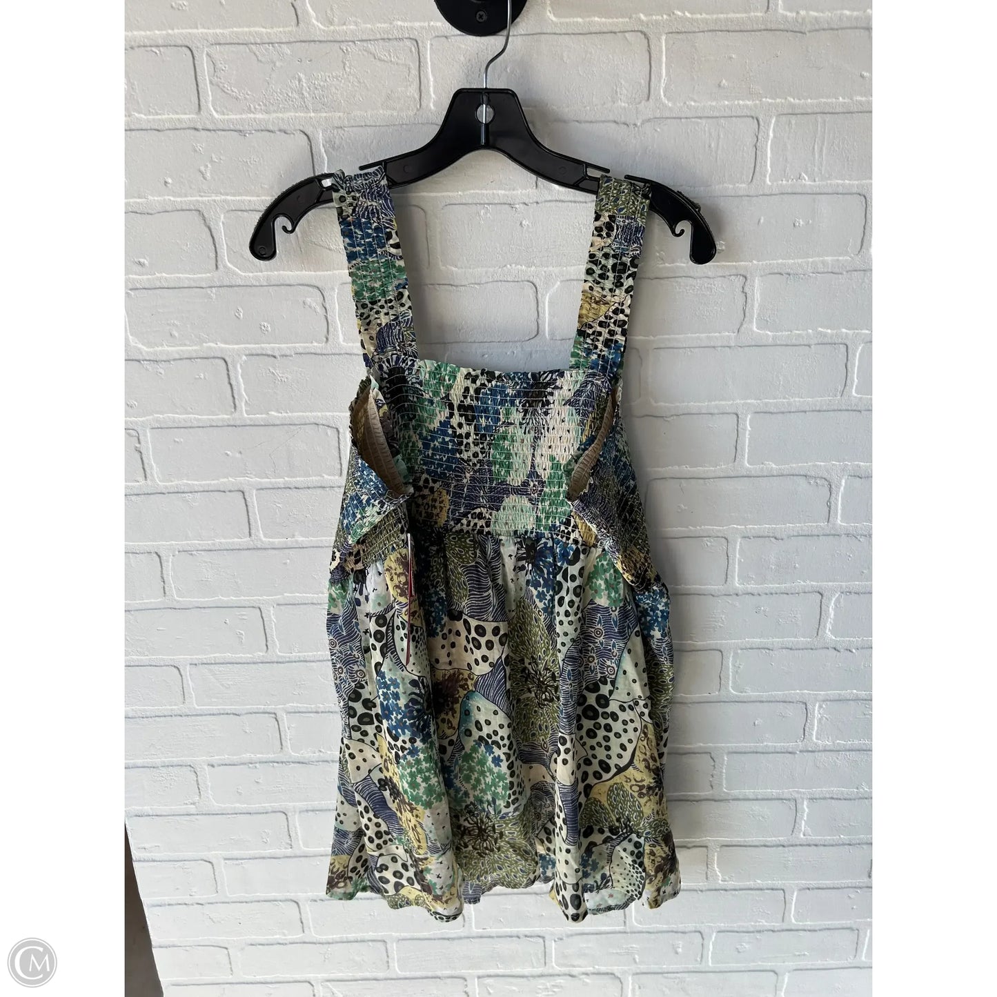 Top Sleeveless By Lane Bryant In Green & Tan, Size: 1x