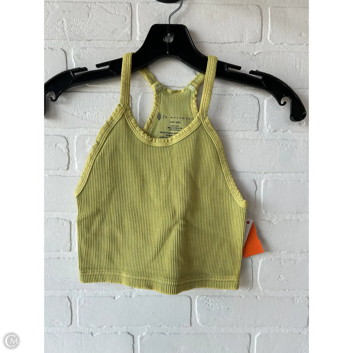 Top Sleeveless By Free People In Yellow, Size: Xs