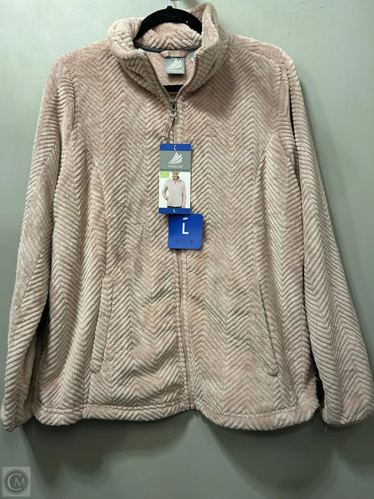 Jacket Faux Fur & Sherpa By Clothes Mentor In Pink, Size: L