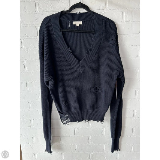 Sweater By Elan In Black, Size: M