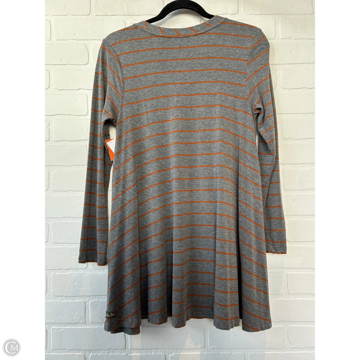 Top Long Sleeve By Matilda Jane In Grey & Orange, Size: S