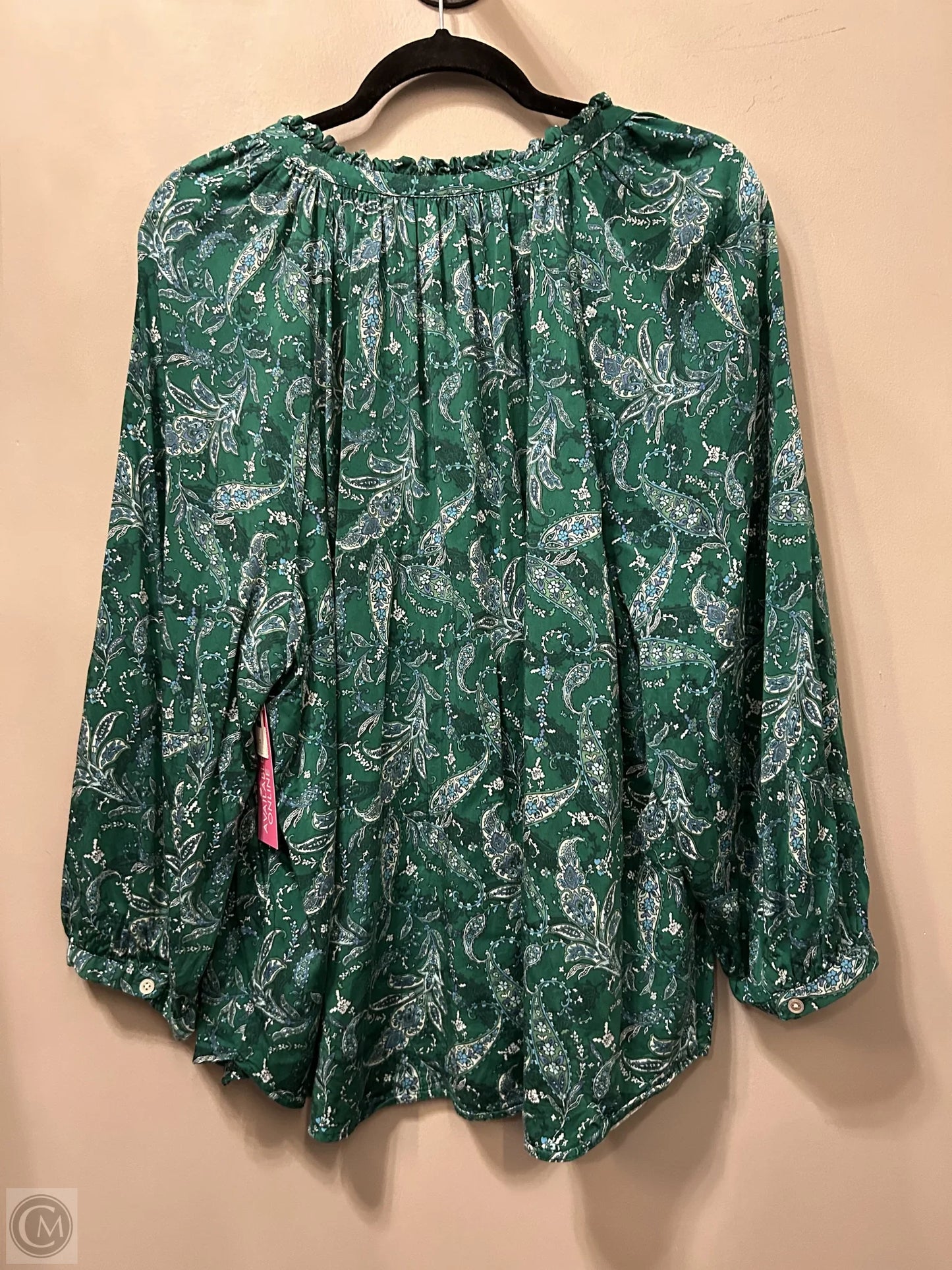 Top Long Sleeve By J. Jill In Green, Size: 3x