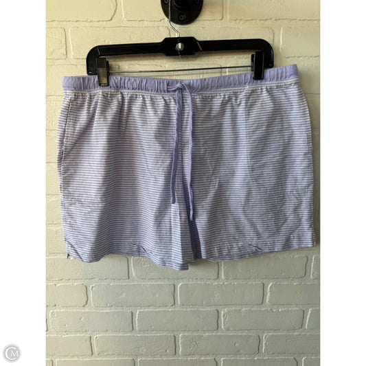 Pajama Pants By Carole Hochman In Purple & White, Size: 16