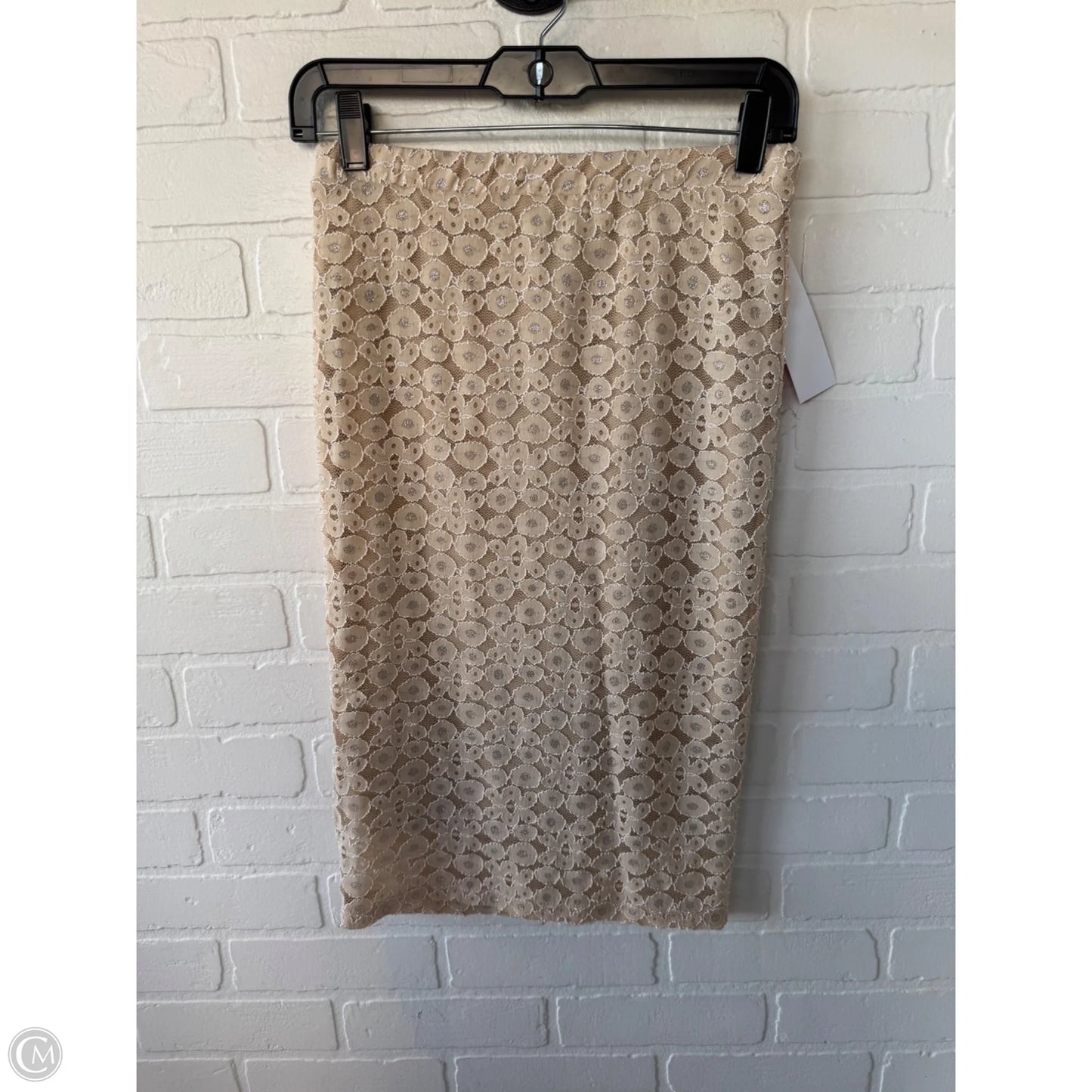 Skirt Midi By Hip In Gold, Size: 4