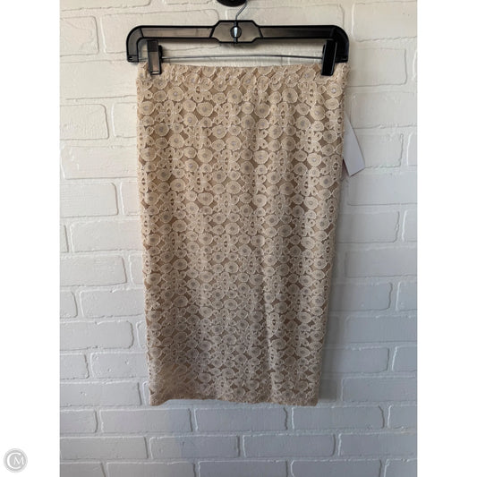 Skirt Midi By Hip In Gold, Size: 4