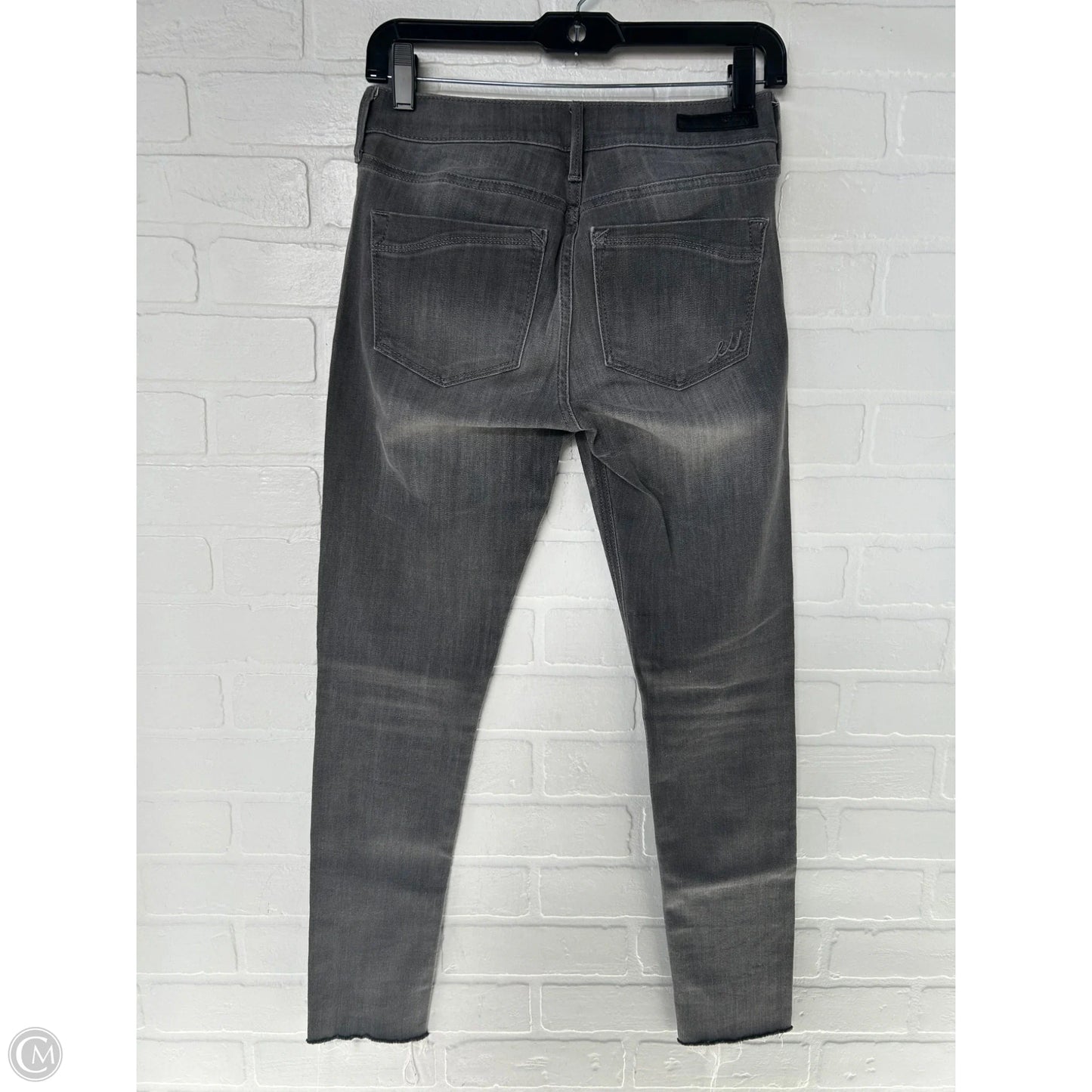 Jeans Skinny By Express In Grey Denim, Size: 0