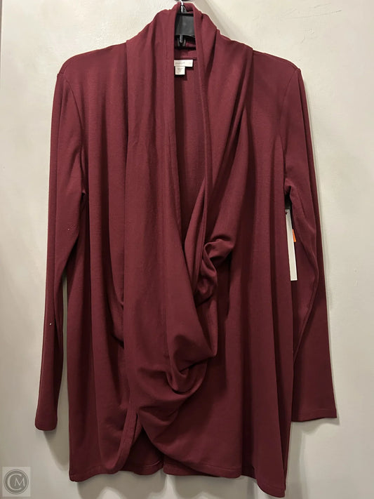 Cardigan By Pure Jill In Red, Size: M