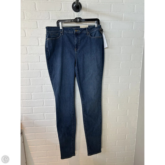 Jeans Skinny By Not Your Daughters Jeans In Blue Denim, Size: 14l