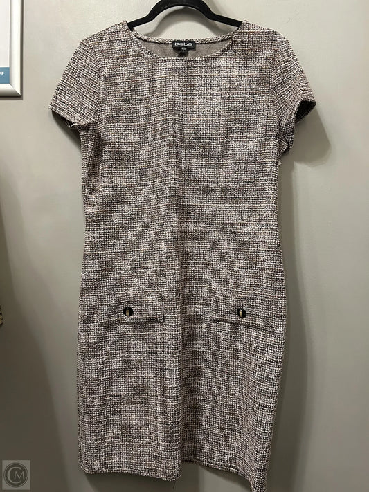 Dress Casual Short By Bebe In Black & Pink, Size: L