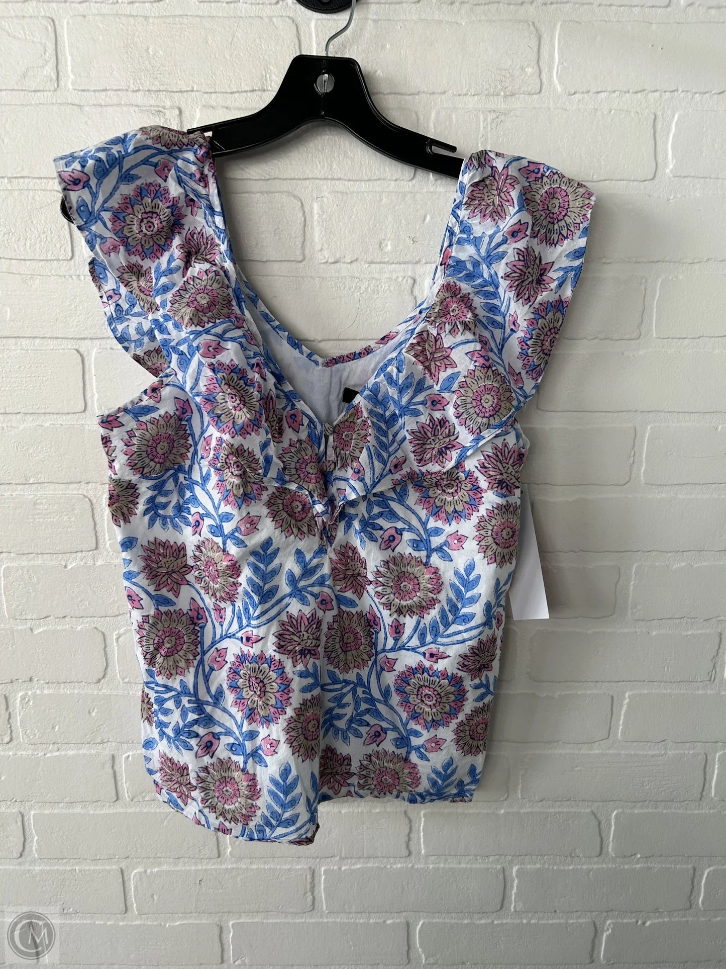 Top Sleeveless By J. Crew In Blue & Pink, Size: Xs