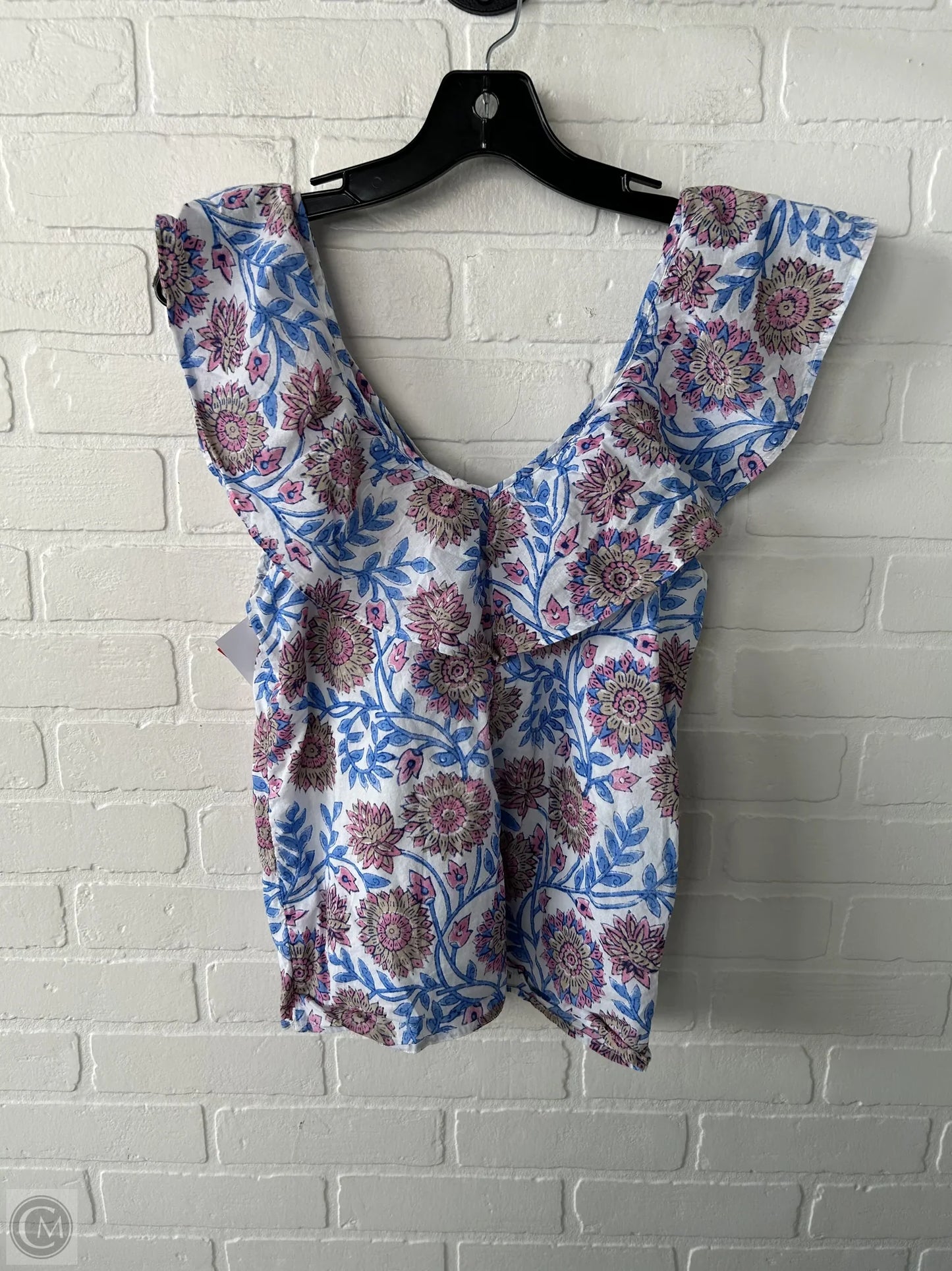 Top Sleeveless By J. Crew In Blue & Pink, Size: Xs