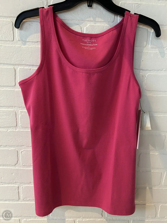 Top Sleeveless Basic By Talbots In Pink, Size: Lp