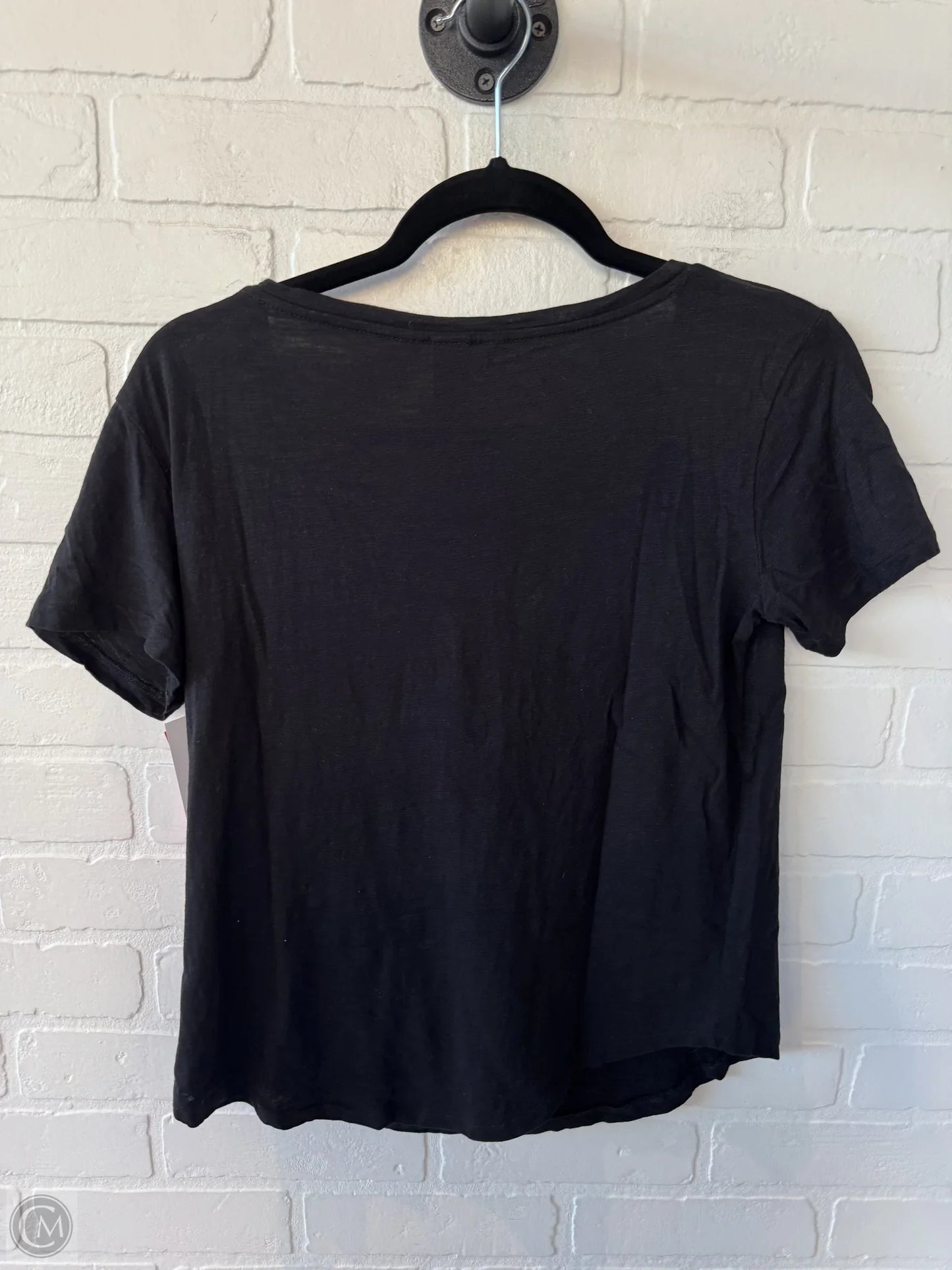 Top Short Sleeve Basic By H&m In Black, Size: Xs