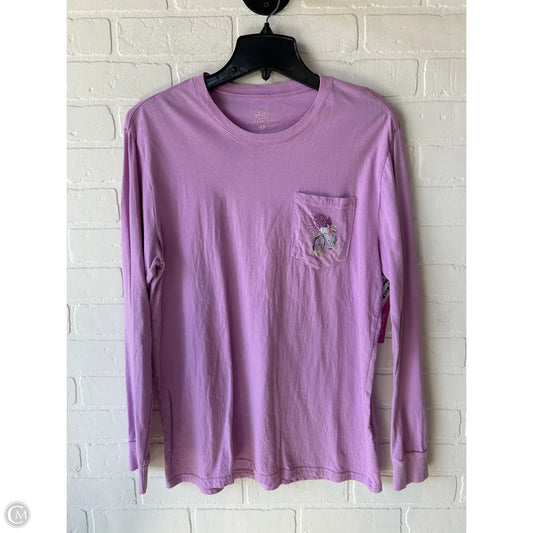 Top Long Sleeve Basic By Lauren James In Purple, Size: M