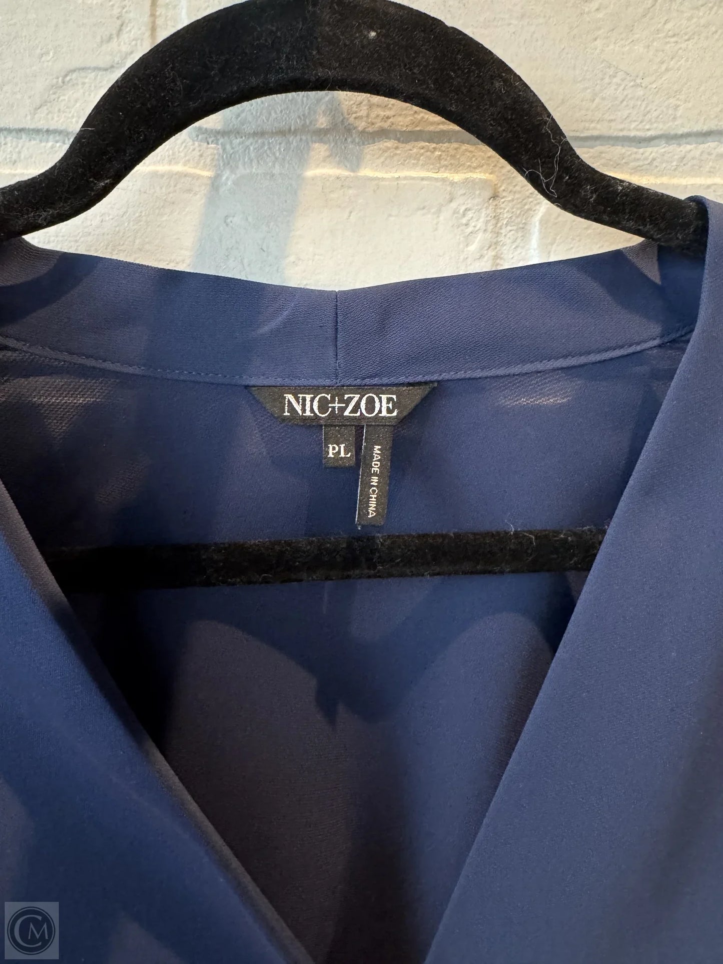 Top Long Sleeve By Nic + Zoe In Blue, Size: Lp