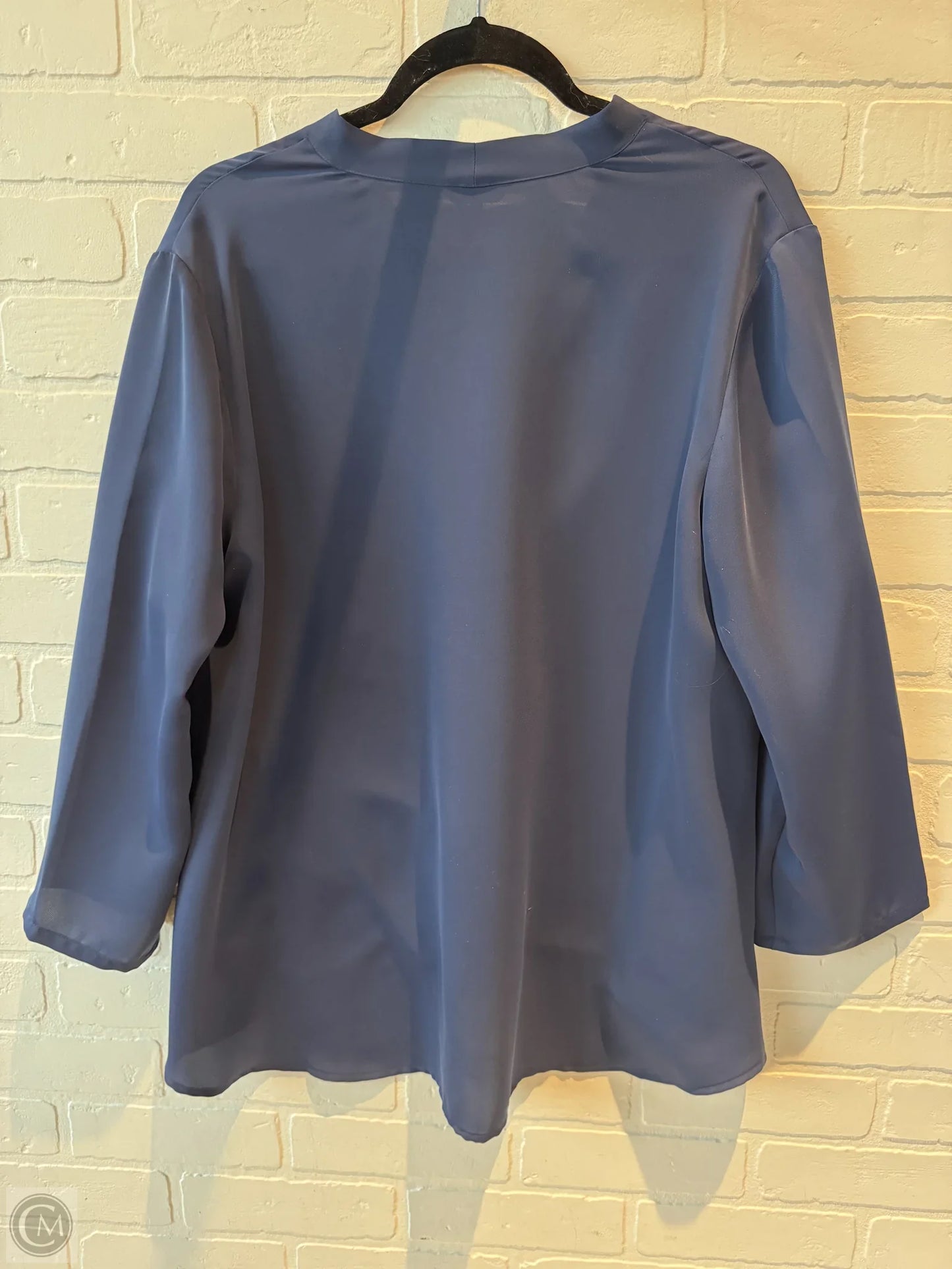 Top Long Sleeve By Nic + Zoe In Blue, Size: Lp