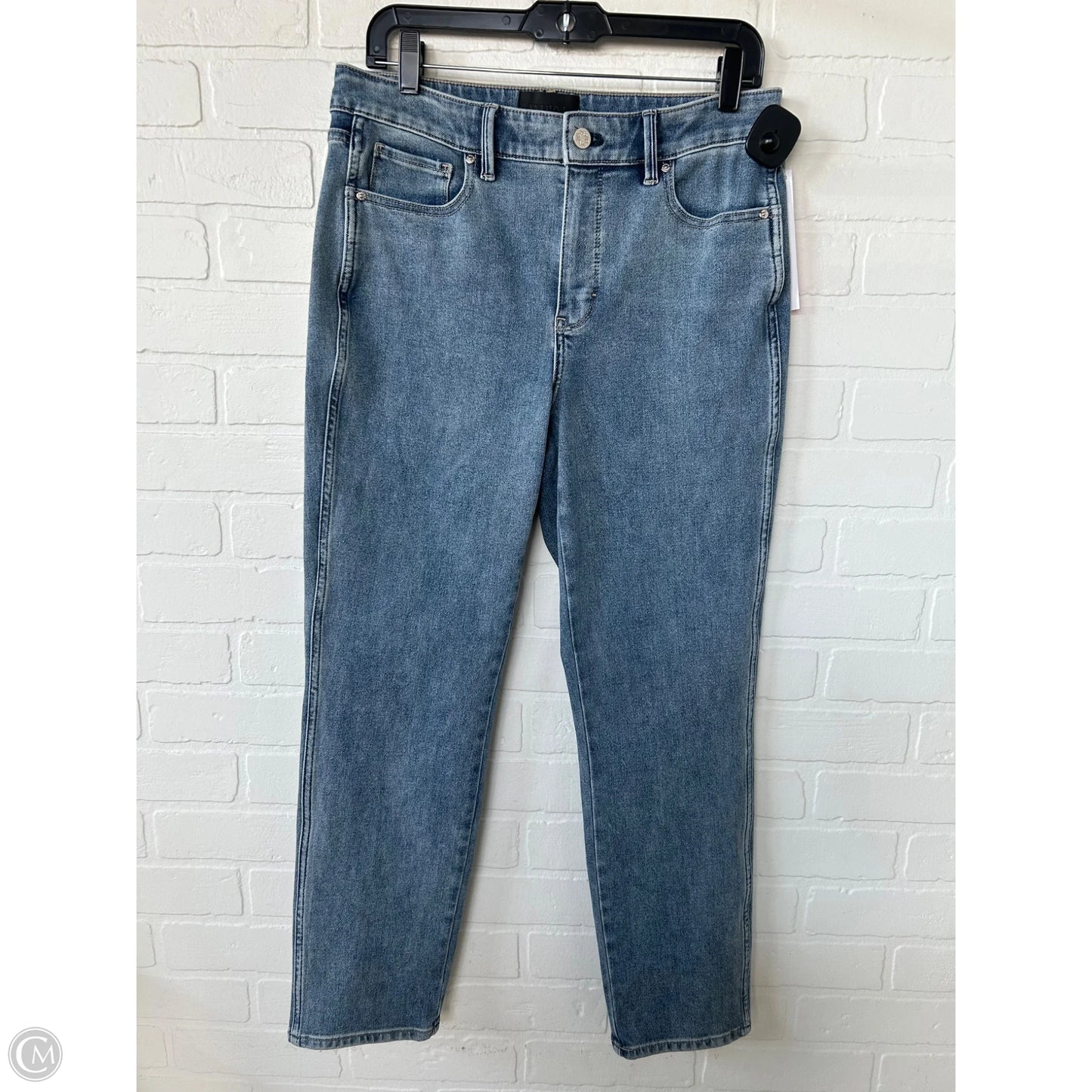 Jeans Straight By White House Black Market In Blue Denim, Size: 8