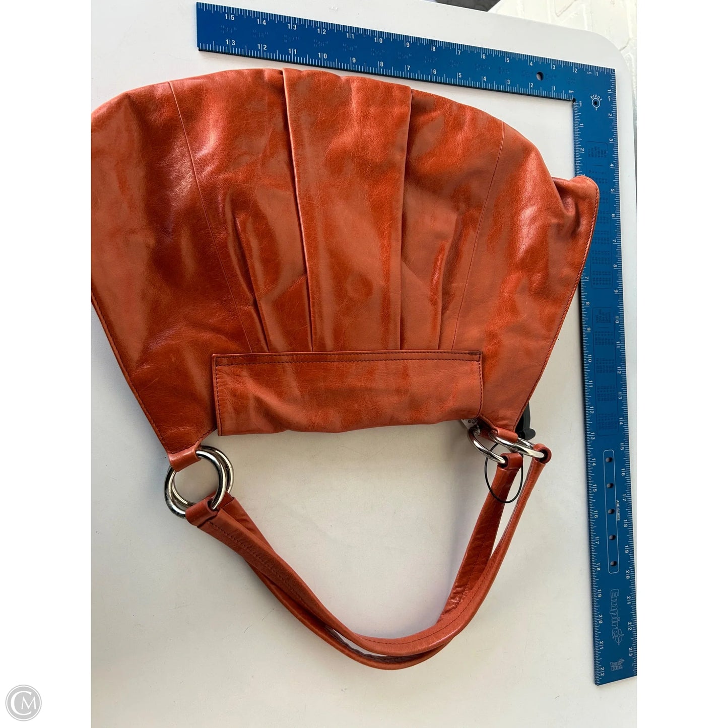 Handbag Leather By Hobo Intl, Size: Medium