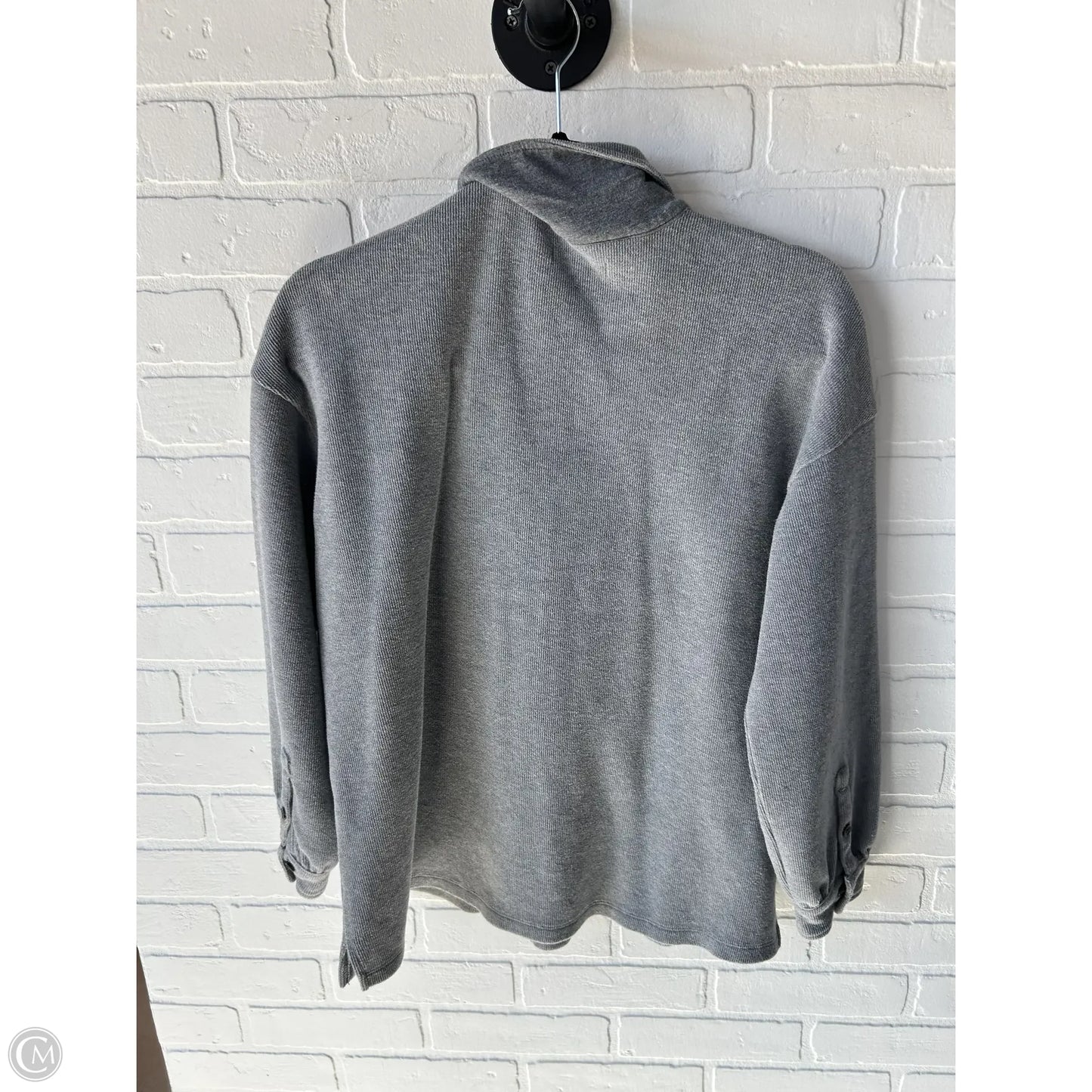 Top Long Sleeve By Madewell In Grey, Size: S