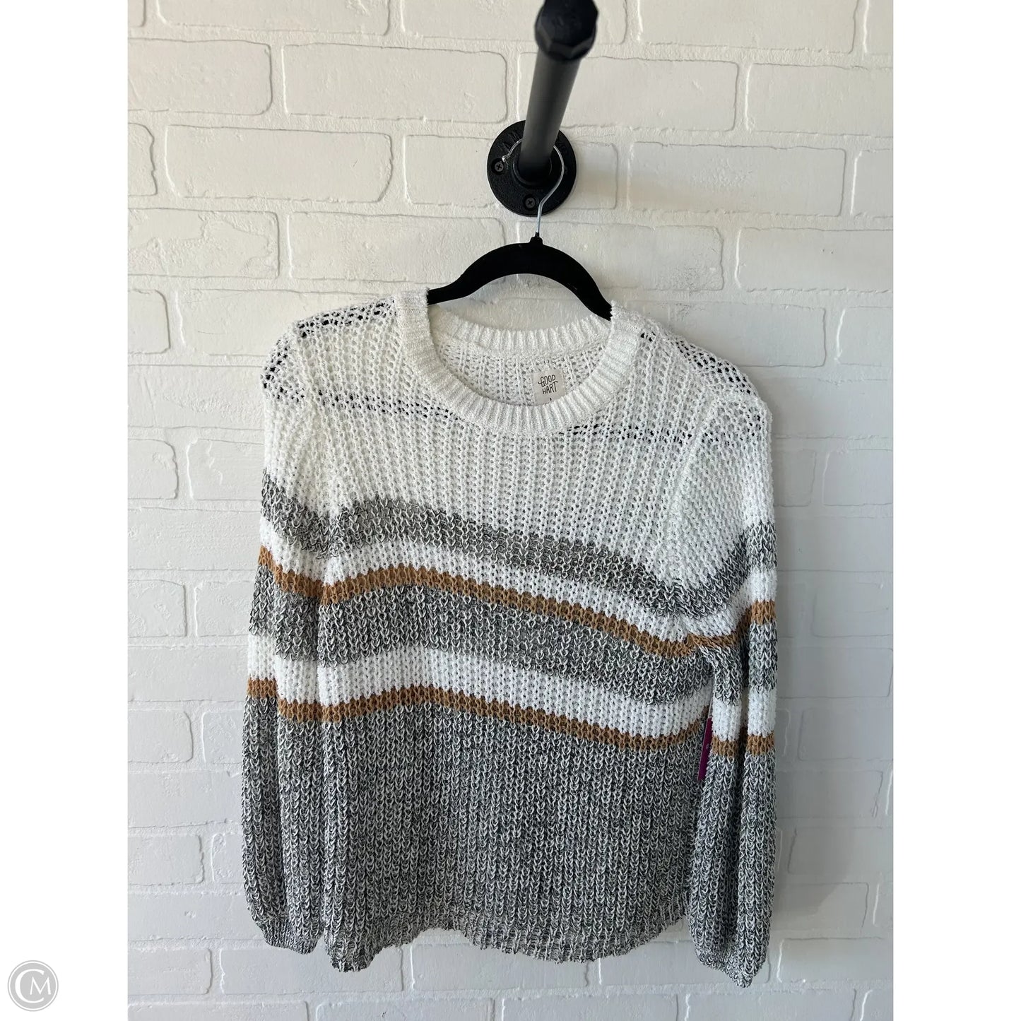 Sweater By Cmc In Grey & White, Size: S