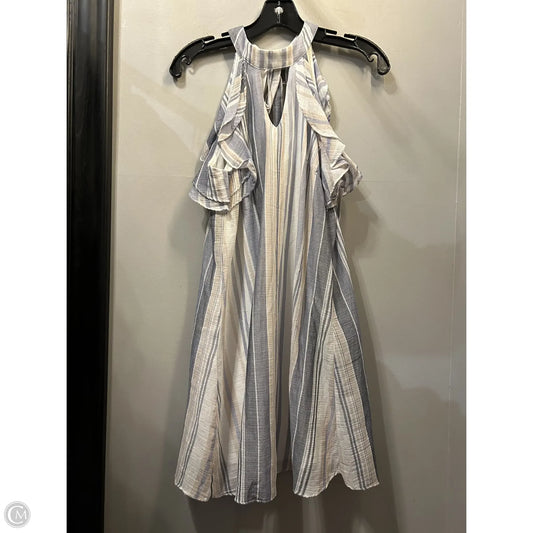 Dress Casual Short By JODI KRISTOPHER In Blue & White, Size: S