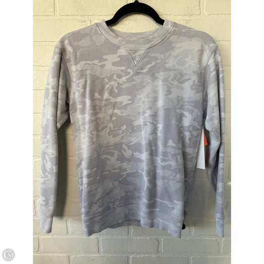Athletic Sweatshirt Crewneck By Lululemon In Grey, Size: Xs