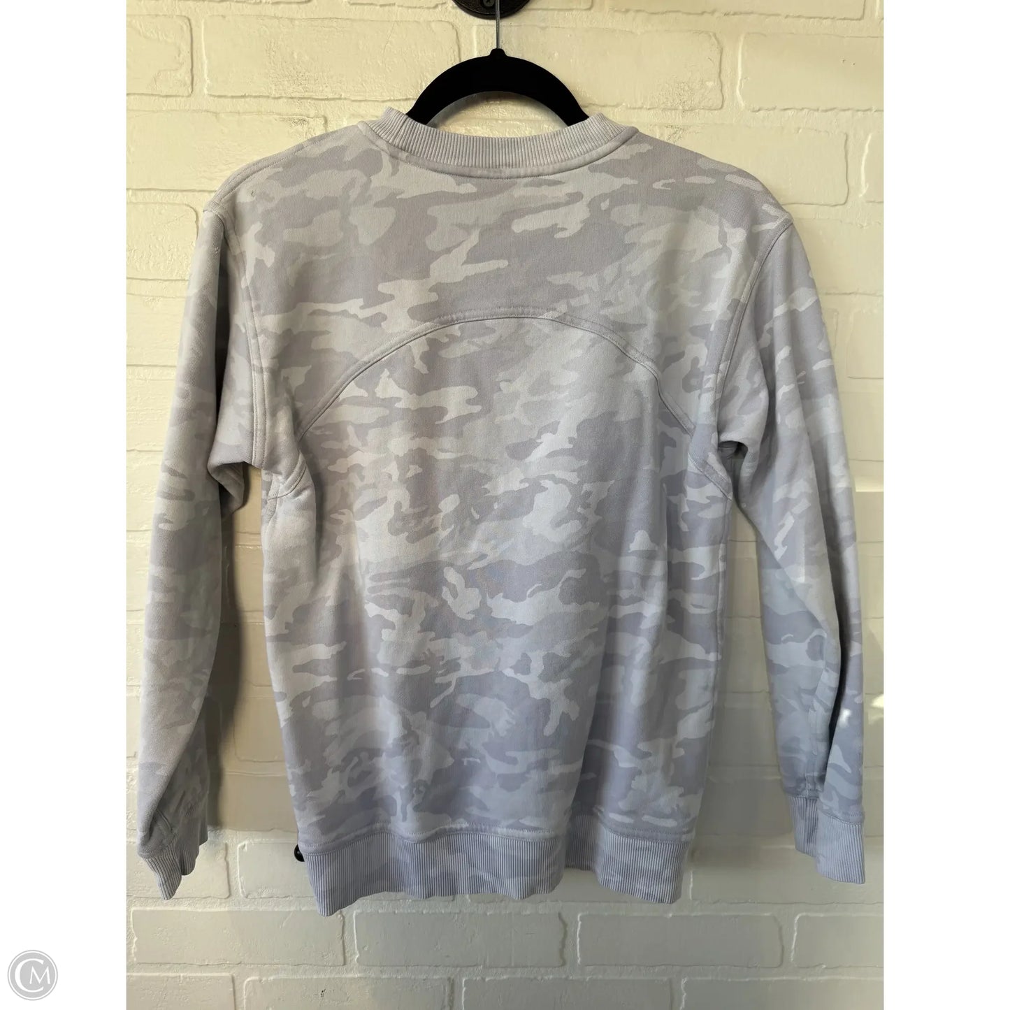 Athletic Sweatshirt Crewneck By Lululemon In Grey, Size: Xs