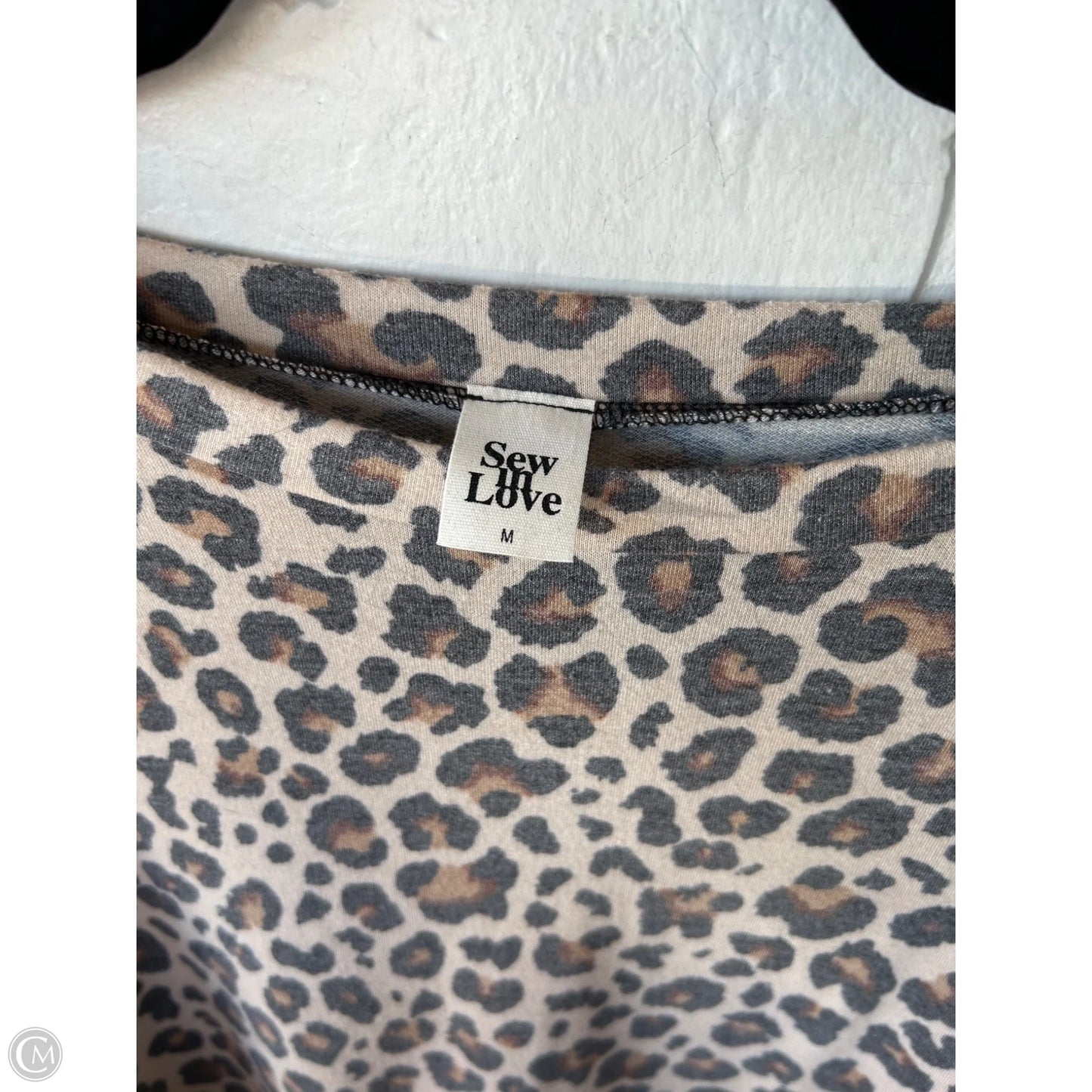 Top Long Sleeve By Sew In Love In Animal Print, Size: M