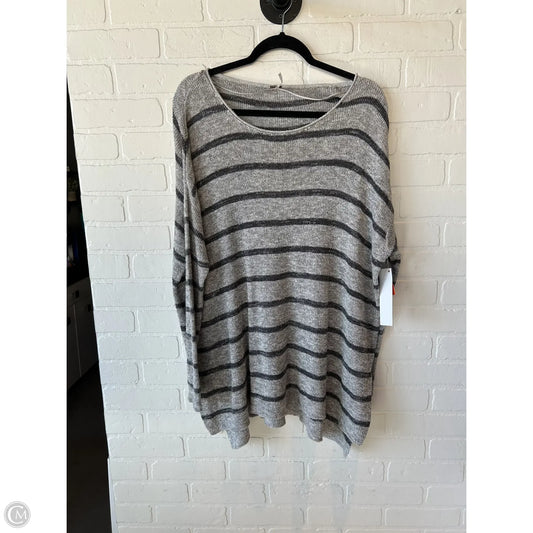 Tunic Long Sleeve By Free People In Grey, Size: S