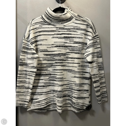 Sweater By Talbots In Black & White, Size: Mp