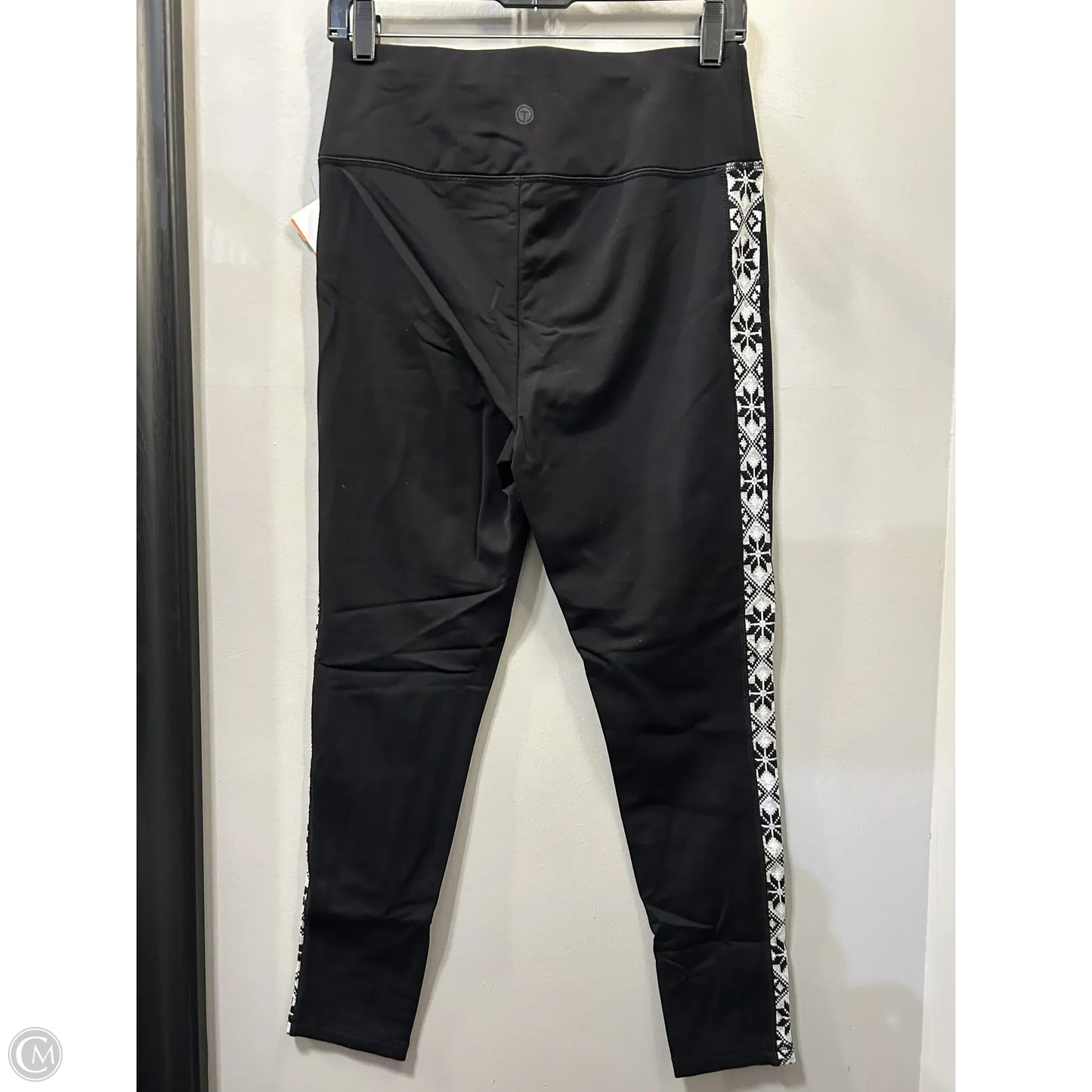 Athletic Leggings By Talbots In Black & White, Size: 8p