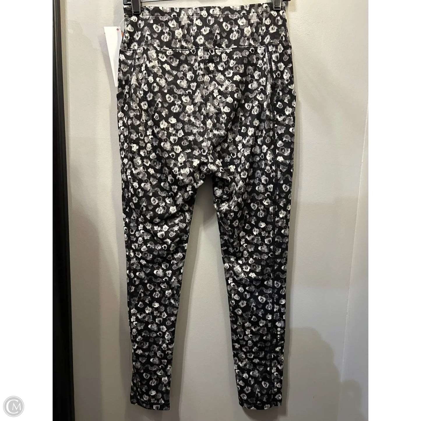 Athletic Leggings By Talbots In Black & Grey, Size: 8p