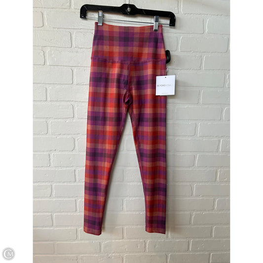 Athletic Leggings By Beyond Yoga In Orange & Purple, Size: 0