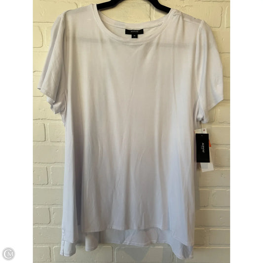 Top Short Sleeve Basic By Alfani In White, Size: 0x