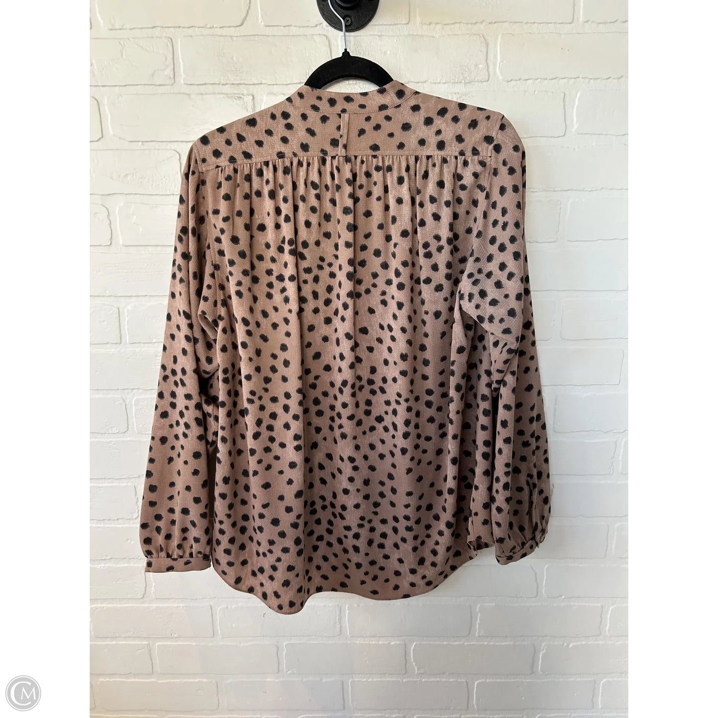 Top Long Sleeve By Cma In Black & Brown, Size: M