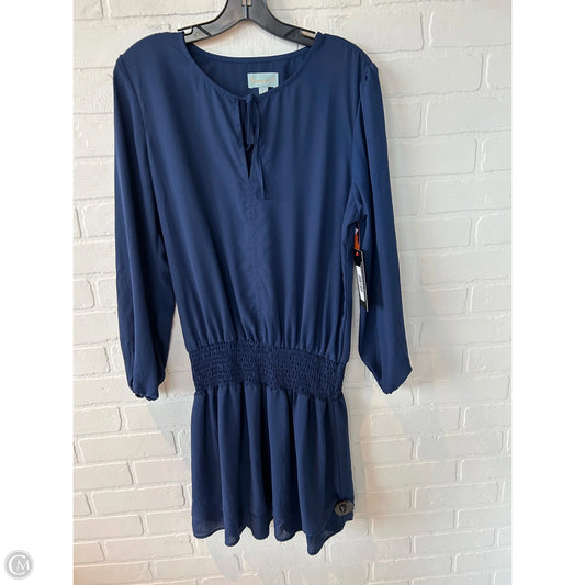 Dress Casual Short By Veronica M In Blue, Size: L