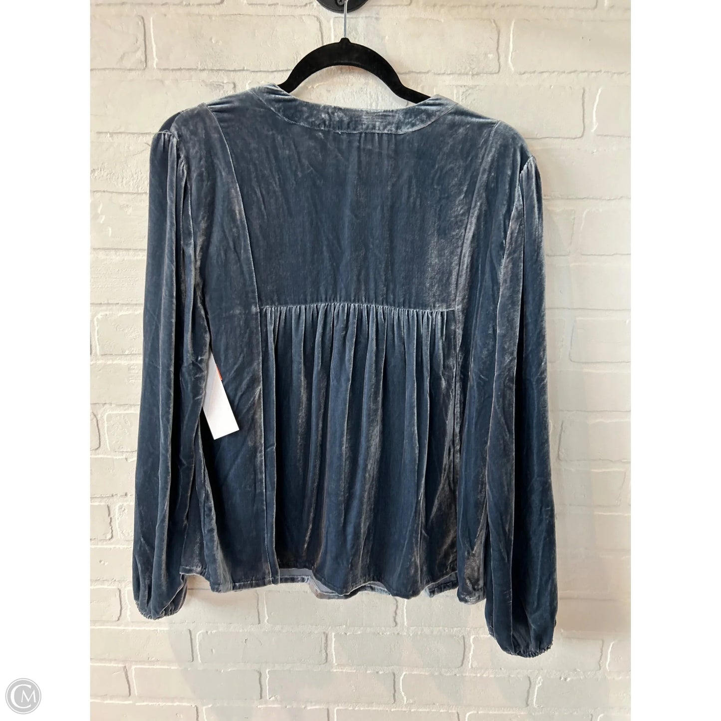 Top Long Sleeve By Garnet Hill In Blue, Size: S