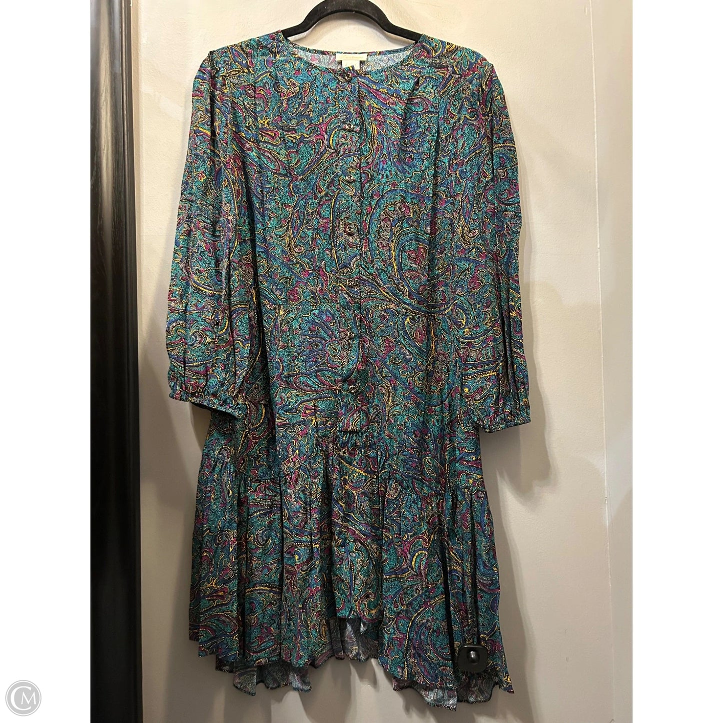 Dress Casual Short By Shosanna In Blue & Purple, Size: L