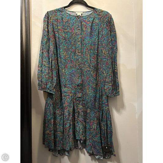 Dress Casual Short By Shosanna In Blue & Purple, Size: L