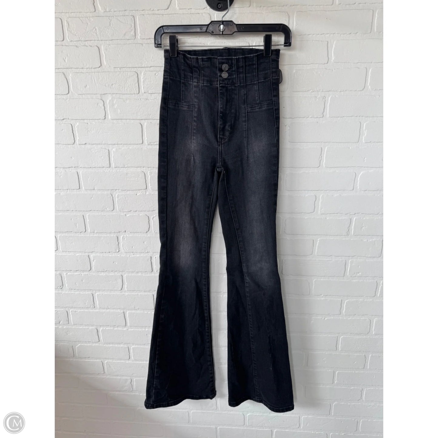 Jeans Flared By We The Free In Black Denim, Size: 0