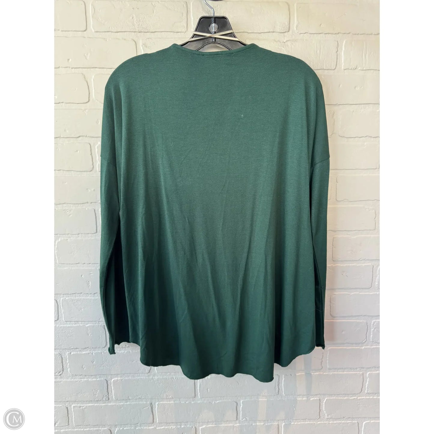 Top Long Sleeve By Double Zero In Green, Size: S