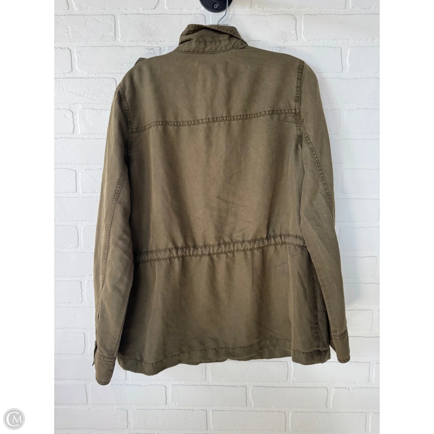 Jacket Shirt By Hinge In Green, Size: M