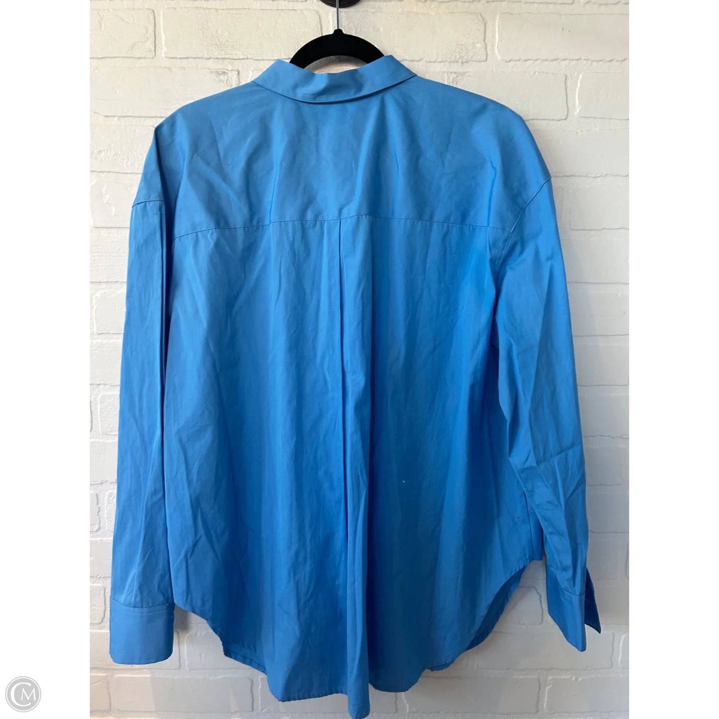 Top Long Sleeve By Nordstrom In Blue, Size: L