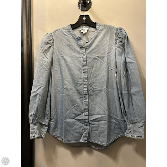 Top Long Sleeve By Express In Blue, Size: M