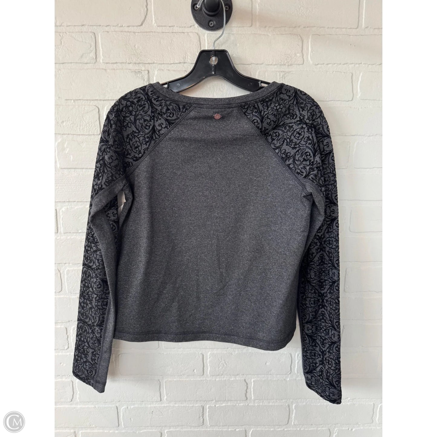 Athletic Top Long Sleeve Crewneck By Calia In Black & Grey, Size: Xs