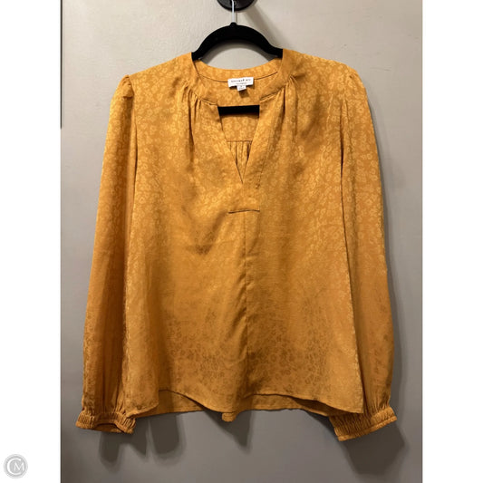 Top Long Sleeve By Current Air In Yellow, Size: S