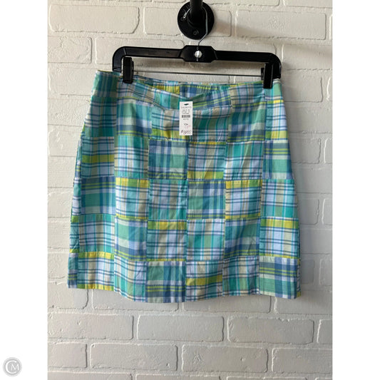 Skirt Mini & Short By Talbots In Blue & Yellow, Size: 10p