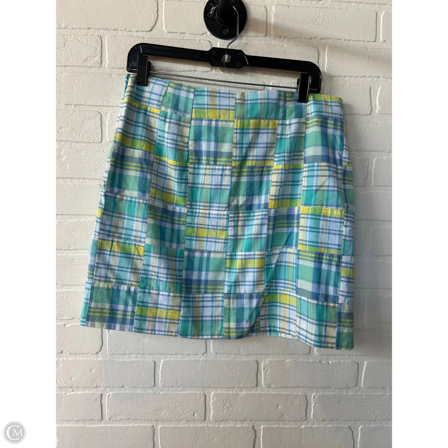 Skirt Mini & Short By Talbots In Blue & Yellow, Size: 10p