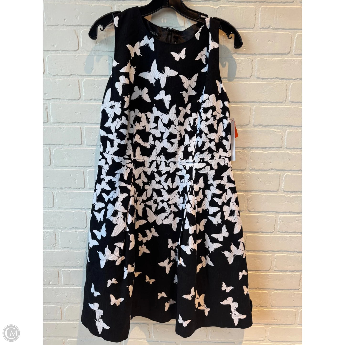 Dress Party Short By Talbots In Black & White, Size: Mp