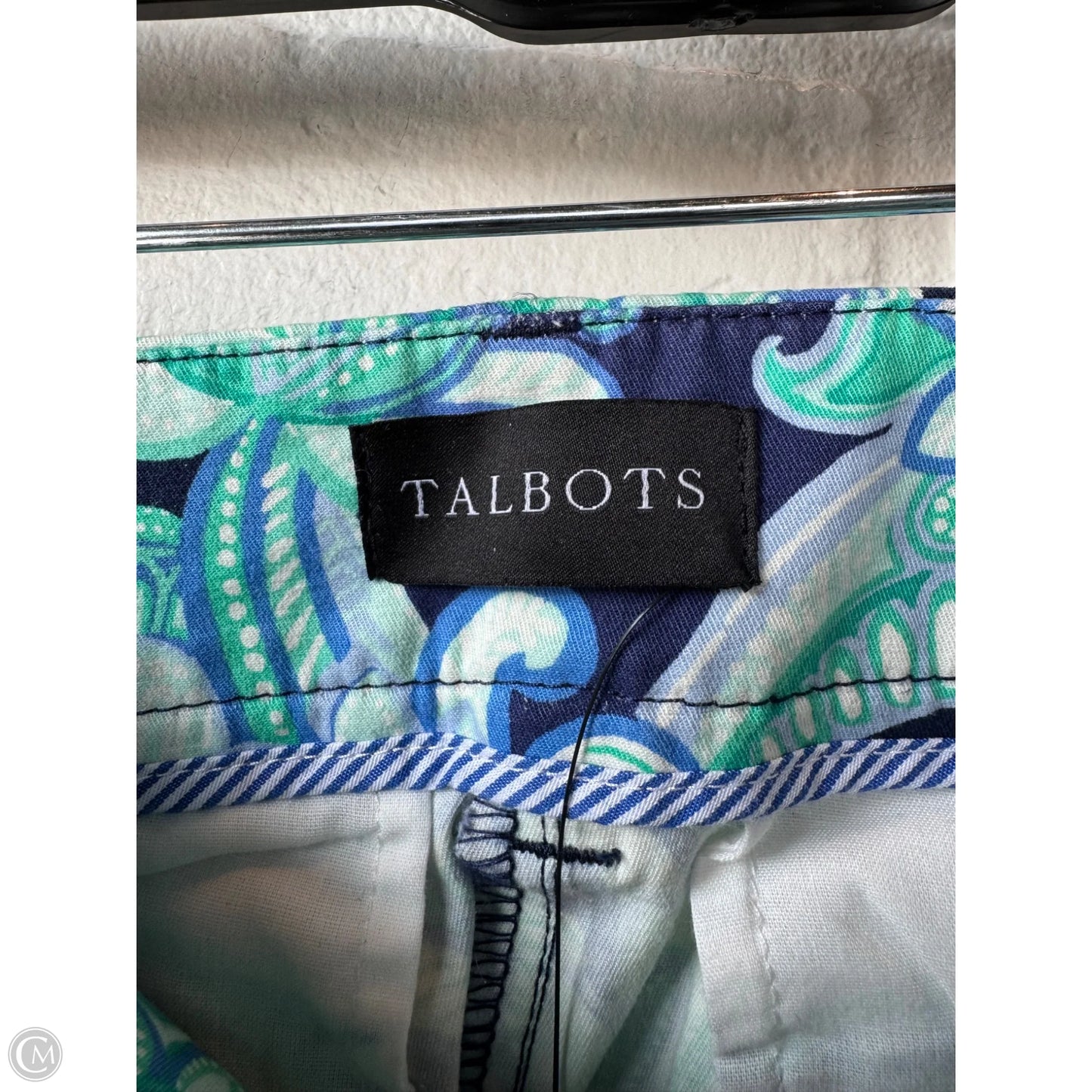 Shorts By Talbots In Blue & Green, Size: 10p